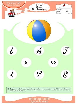 Çocuklar İçin T Sesi Çalışma Sayfaları 